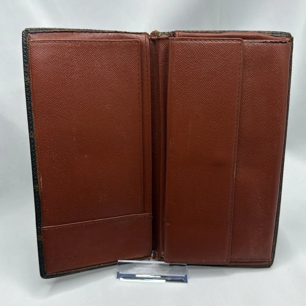 Louis Vuitton Brown Monogram CheckBook/ Long Wallet | Men’s | Pre-Owned |